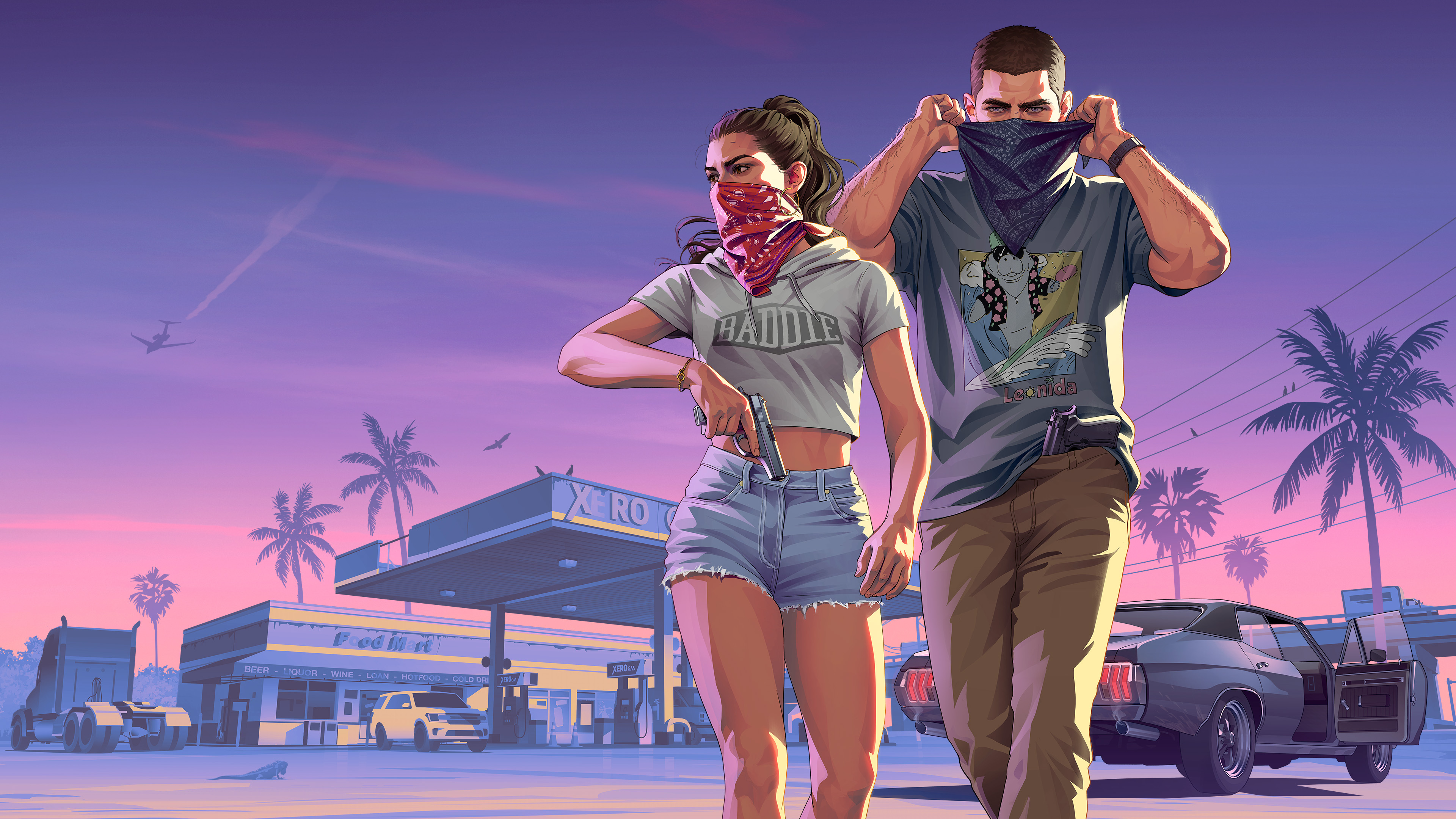 Jason and Lucia during a robbery